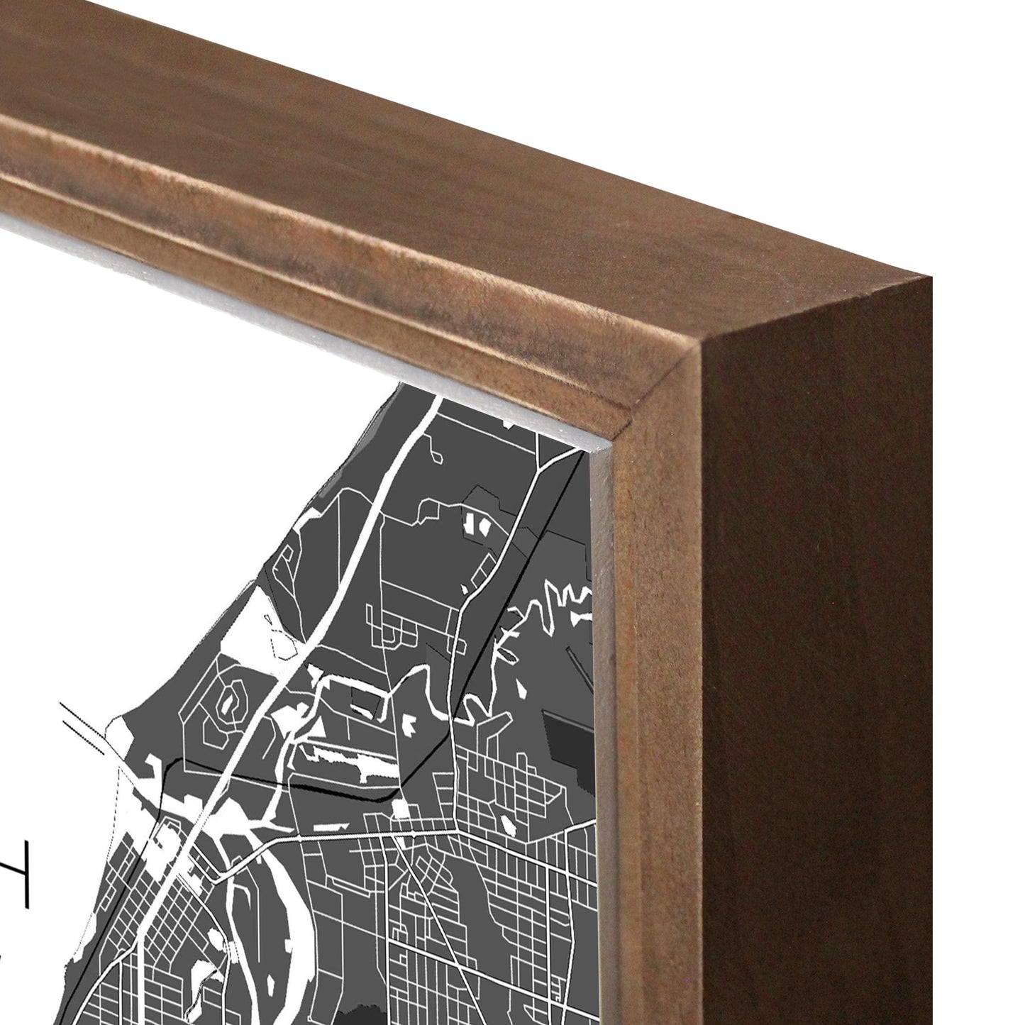 St Joseph Black And White Map | Wood Sign | Eaches | Min 1