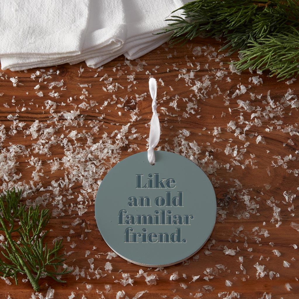 Modern Minimalist Arkansas Familiar Friend | Wood Ornament | Eaches | Min 6