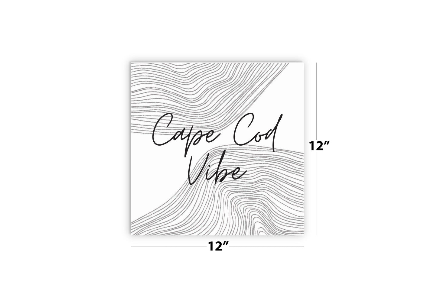 Minimalistic B&W Cape Cod Vibe | Wood Sign | Eaches | Min 2