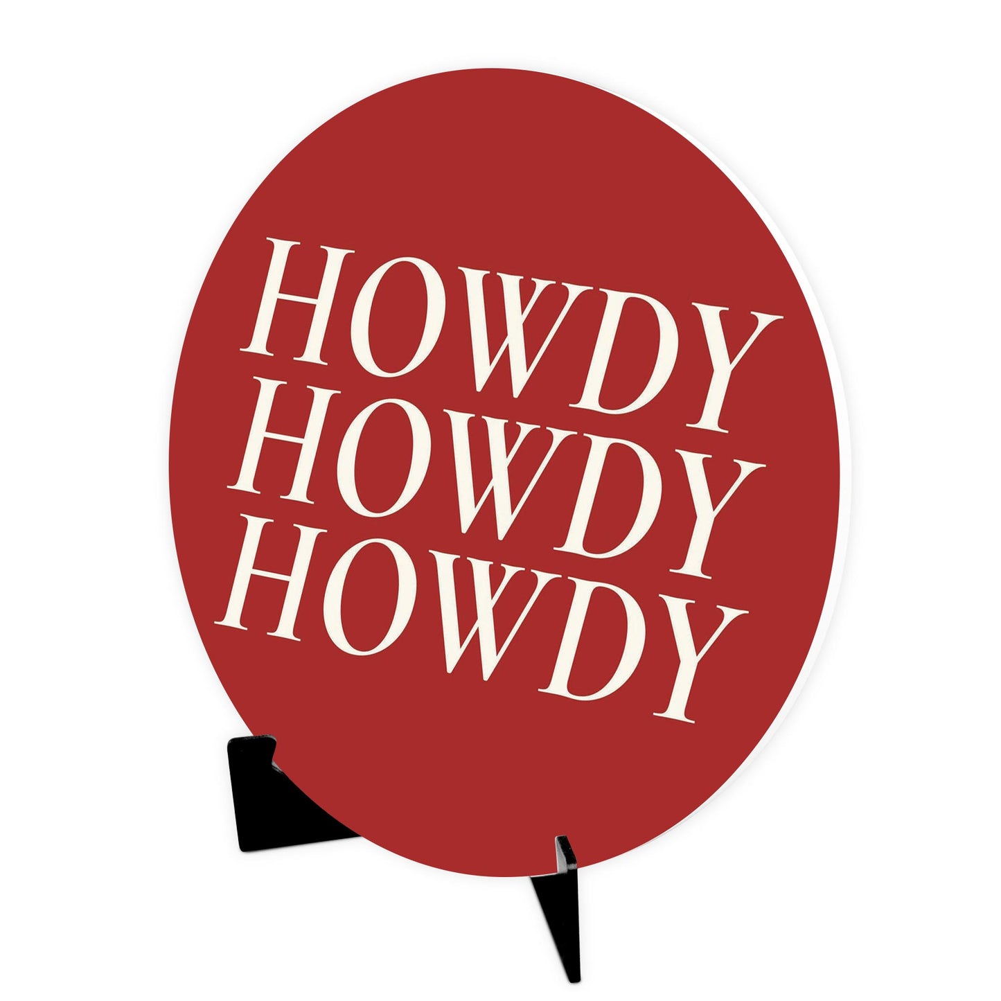 Modern Minimalist Texas Colors Howdy | Wood Sign | Eaches | Min 1