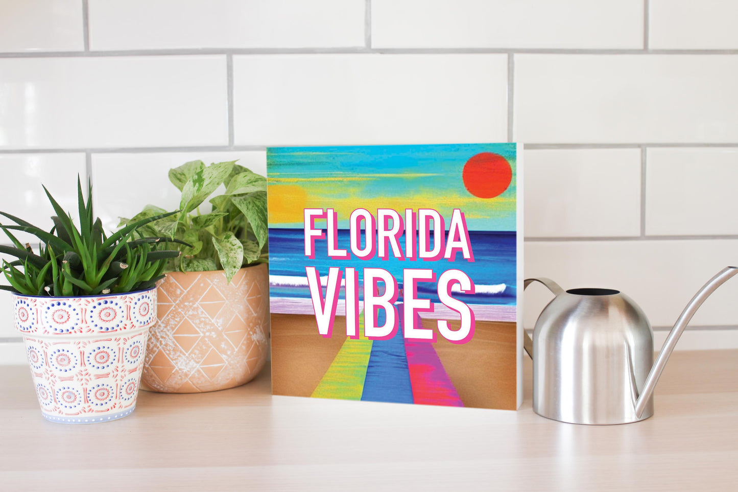 Florida Vibes | Wood Block | Eaches | Min 2