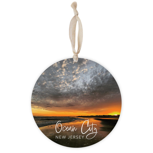 OCNJ Photo With Text | Wood Ornament | Eaches | Min 1