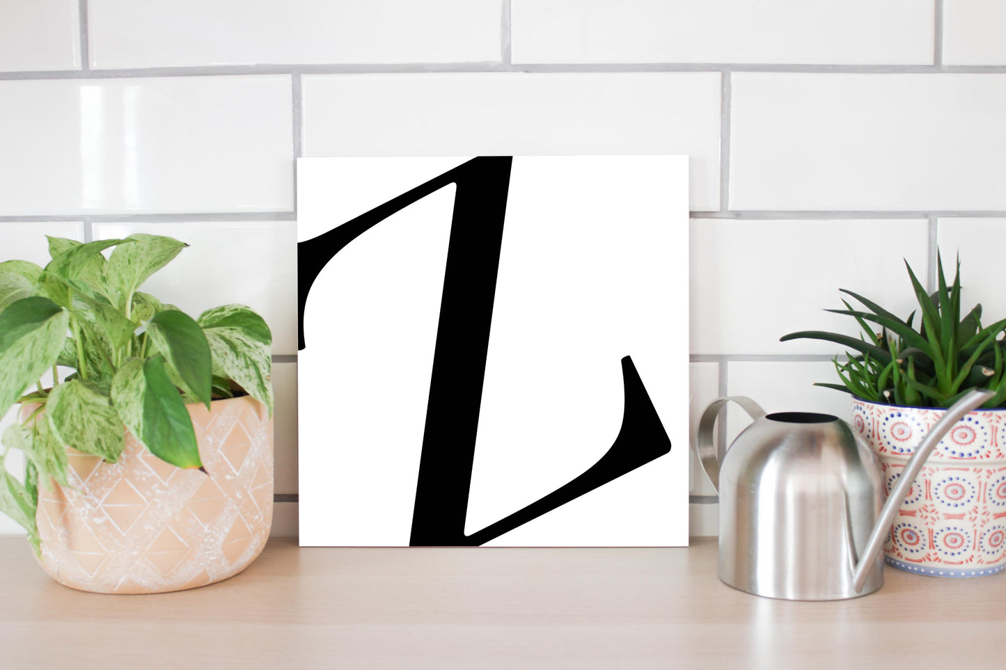 Minimal Monogram Z | Wood Sign | Eaches | Min 2