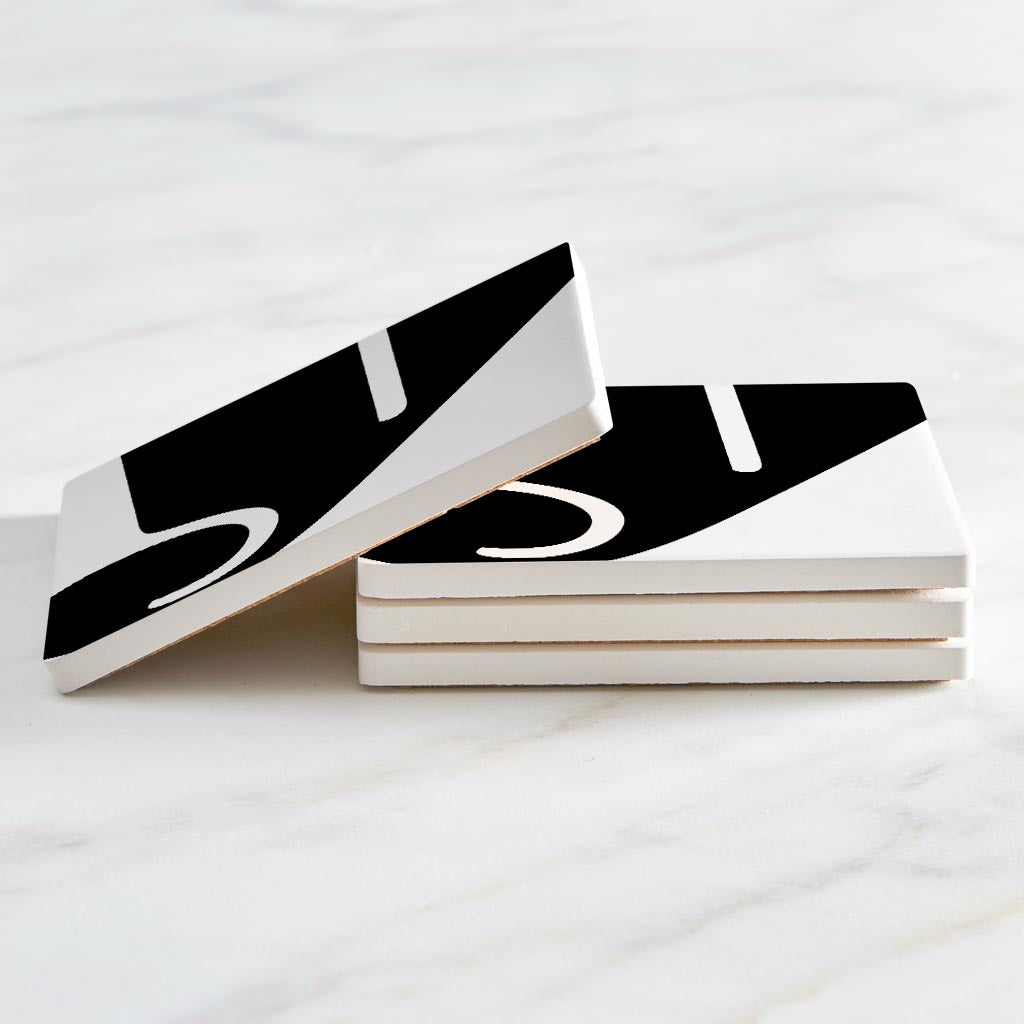 Fun Chunky Monogram Y | Absorbent Coasters | Set of 4 | Min 2