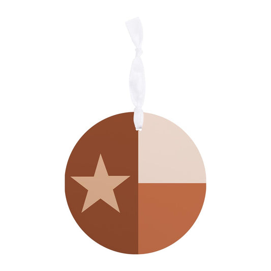 Modern Minimalist Texas State Flag| Wood Ornament | Eaches | Min 6