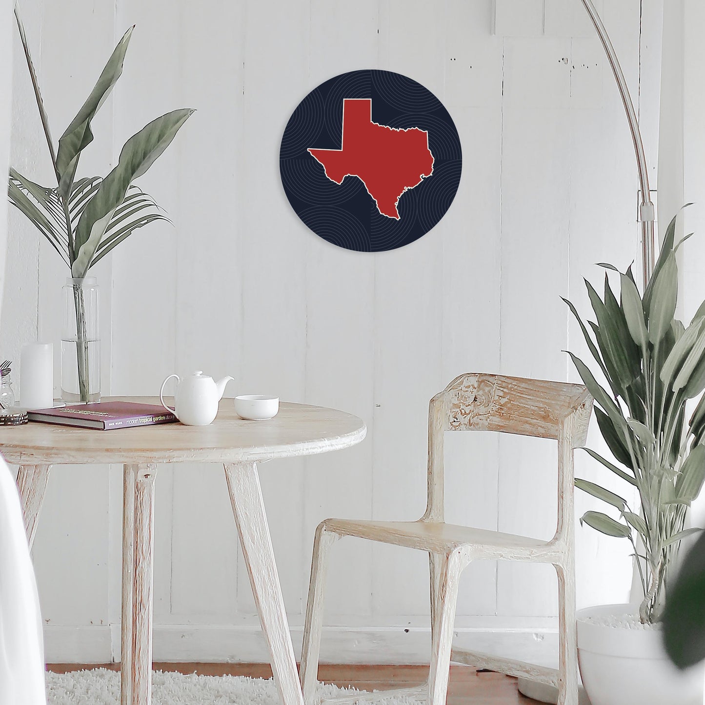 Modern Minimalist Texas Colors Shape | Wood Sign | Eaches | Min 1