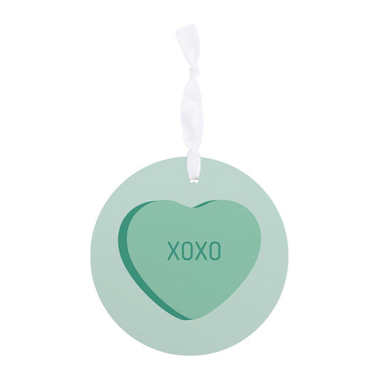 Message Hearts Xo| Wood Ornament | Eaches | Min 6