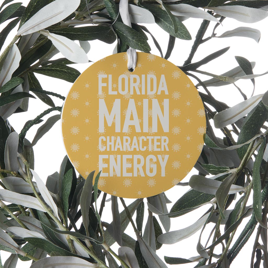 Florida Main Character Energy | Wood Ornament | Eaches | Min 6