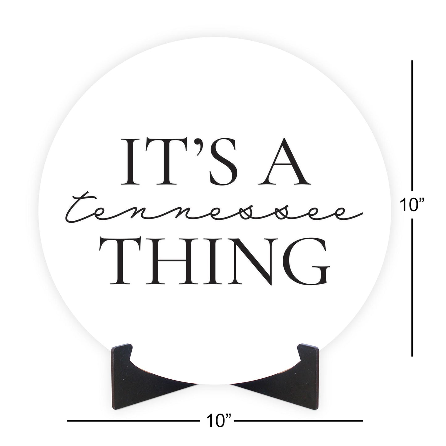 Minimalist B&W Tennessee Its A Tennesee Thing | Wood Sign | Eaches | Min 1