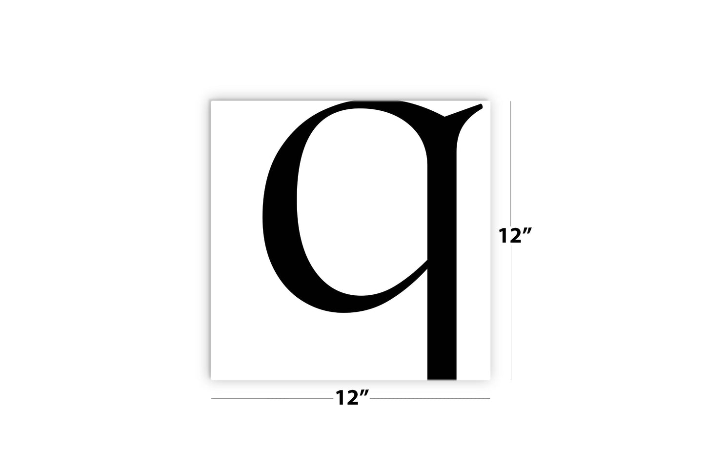 Minimal Monogram Q| Wood Sign | Eaches | Min 2