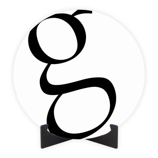 Minimalist Monogram G | Wood Sign | Eaches | Min 1