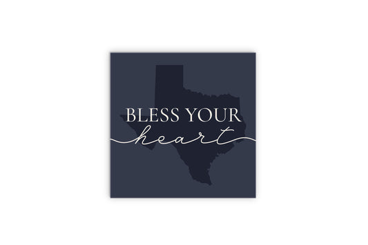 Modern Minimalist Texas Bless Your Heart | Wood Sign | Eaches | Min 2