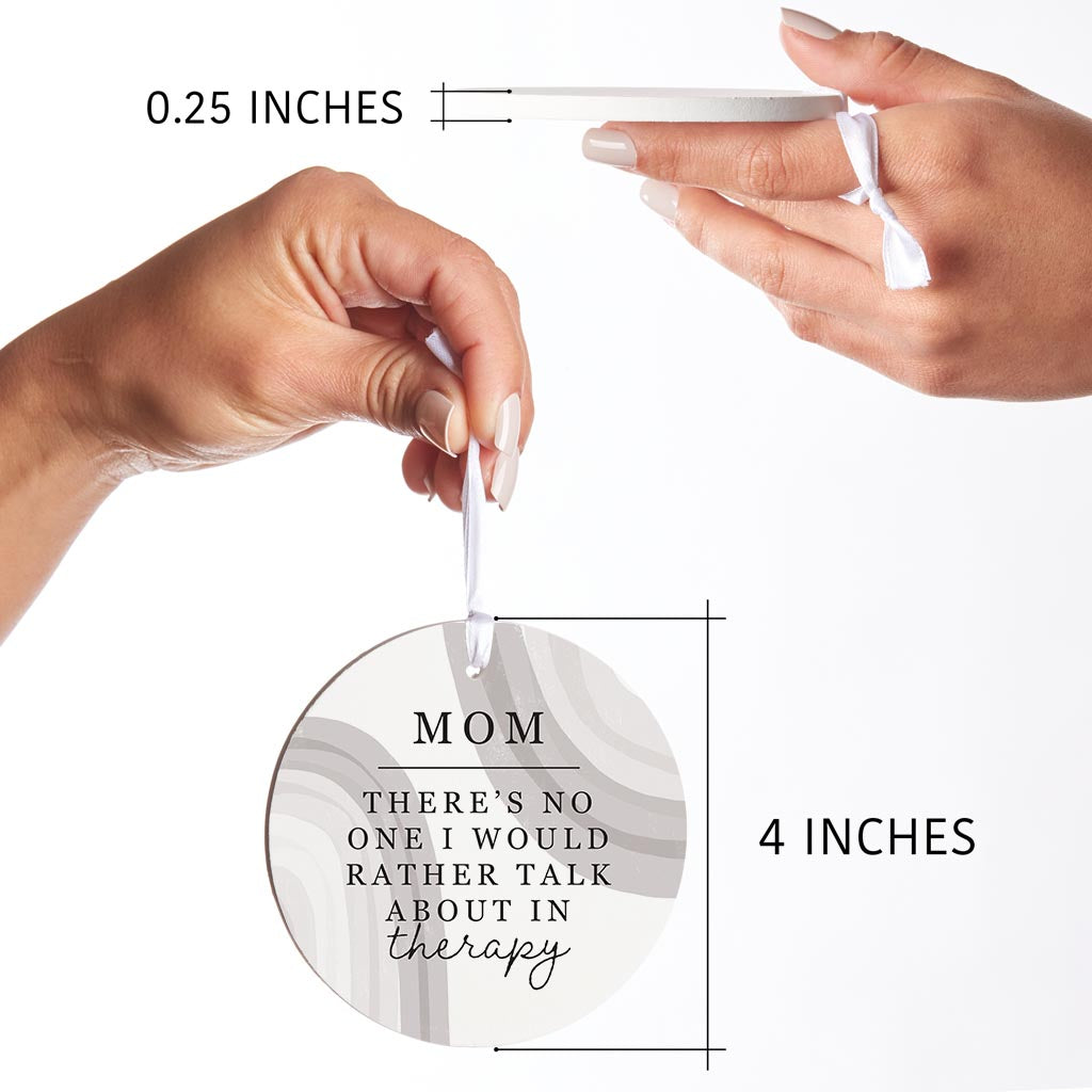 Modern Minimalist Mothers Day Therapy | Wood Ornament | Eaches | Min 6