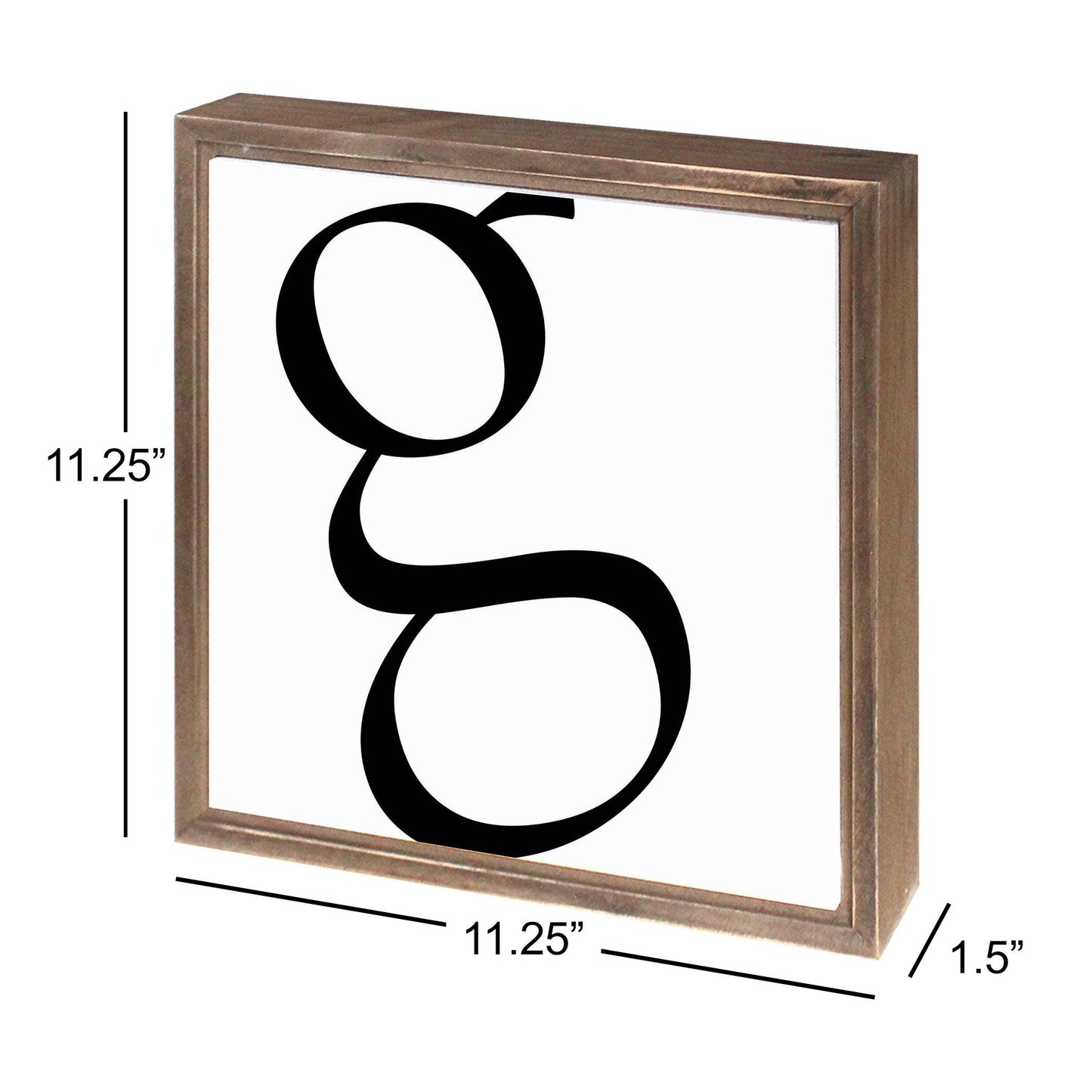 Minimalist Monogram G | Wood Sign | Eaches | Min 1