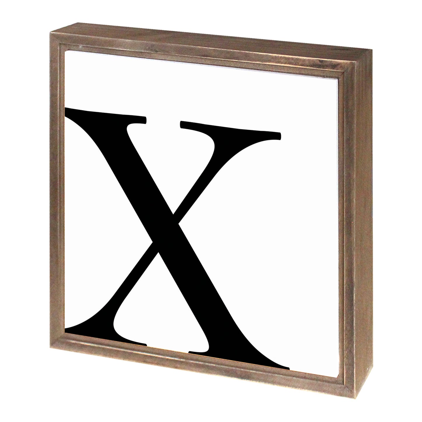 Minimalist Monogram X | Wood Sign | Eaches | Min 1