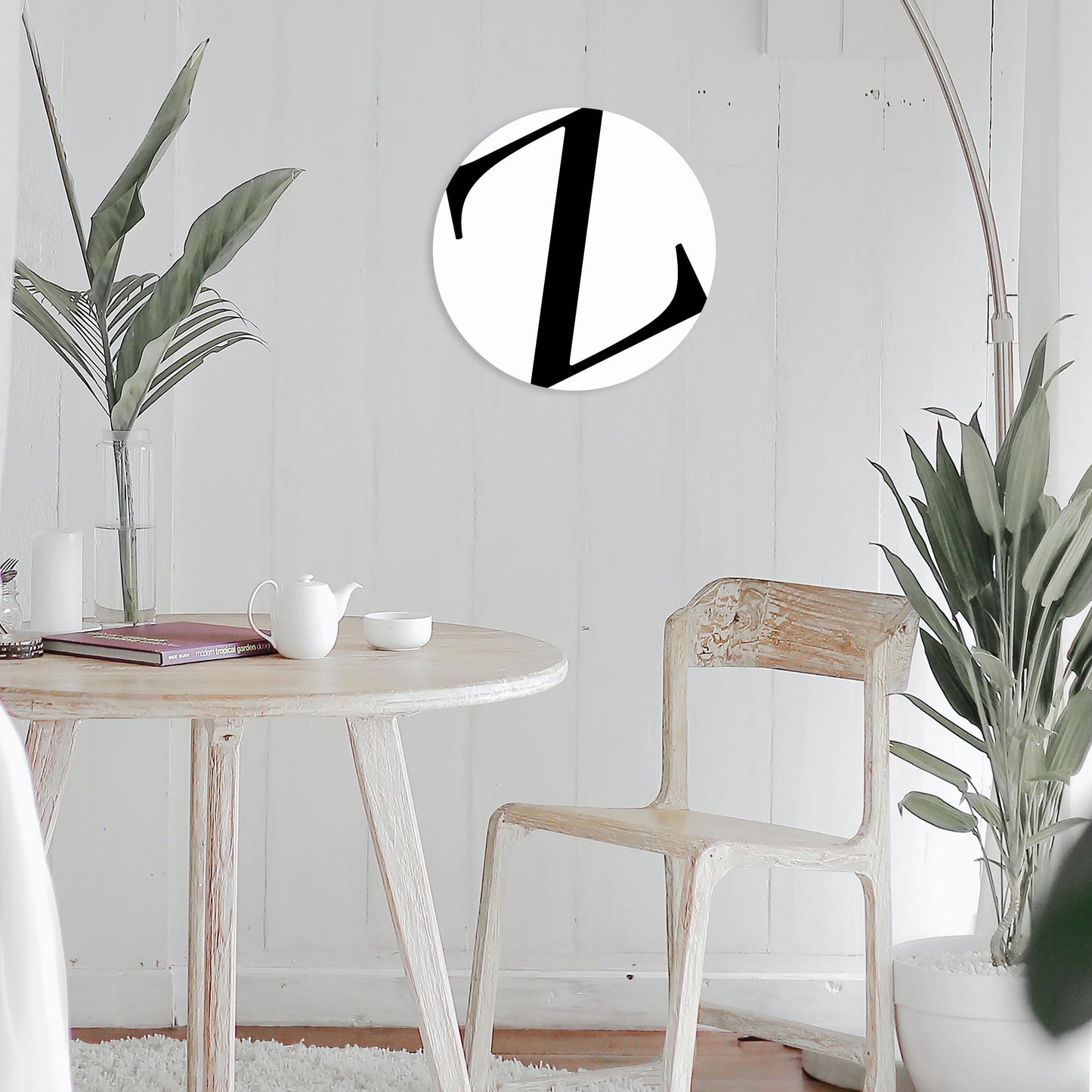 Minimalist Monogram Z| Wood Sign | Eaches | Min 1