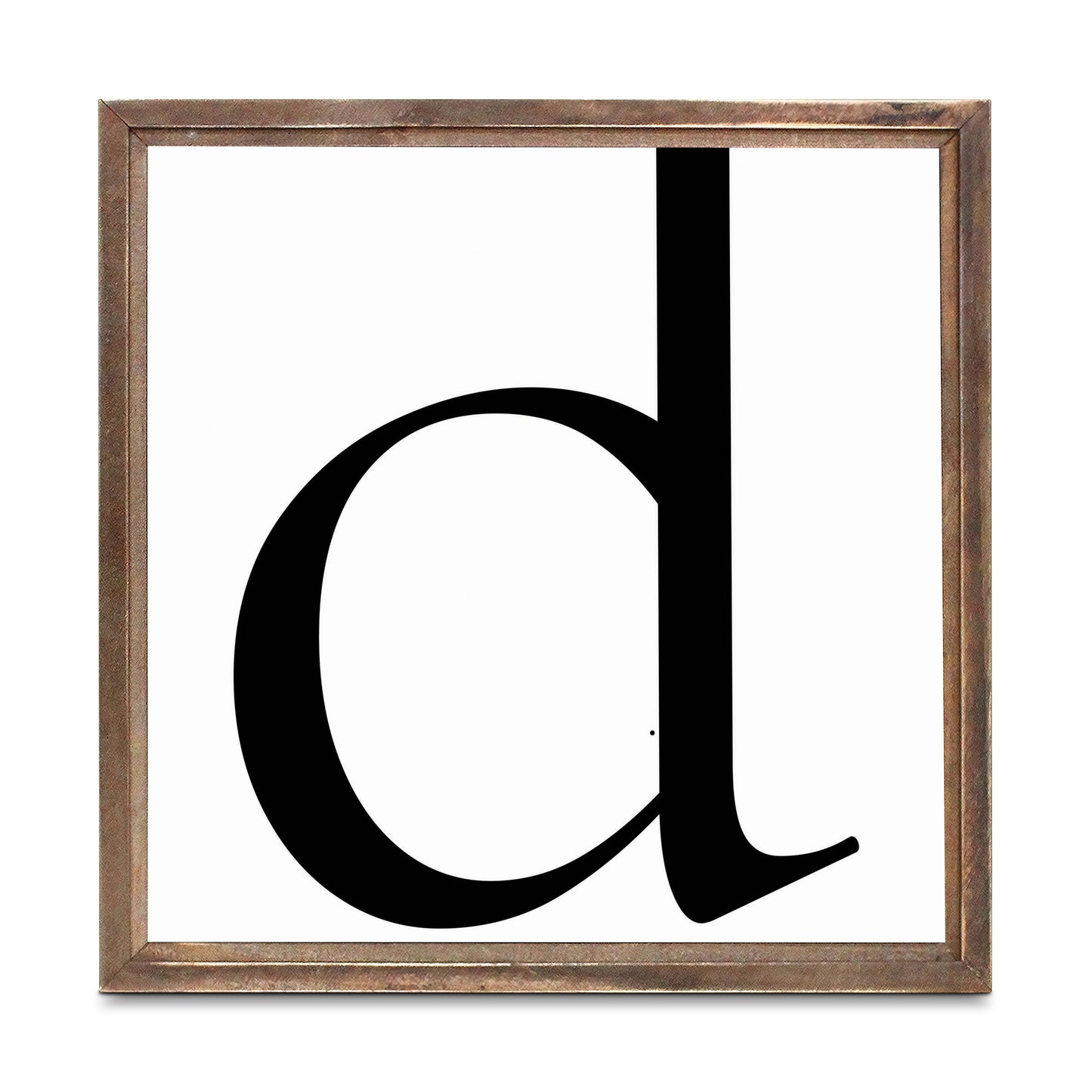 Minimalist Monogram D | Wood Sign | Eaches | Min 1