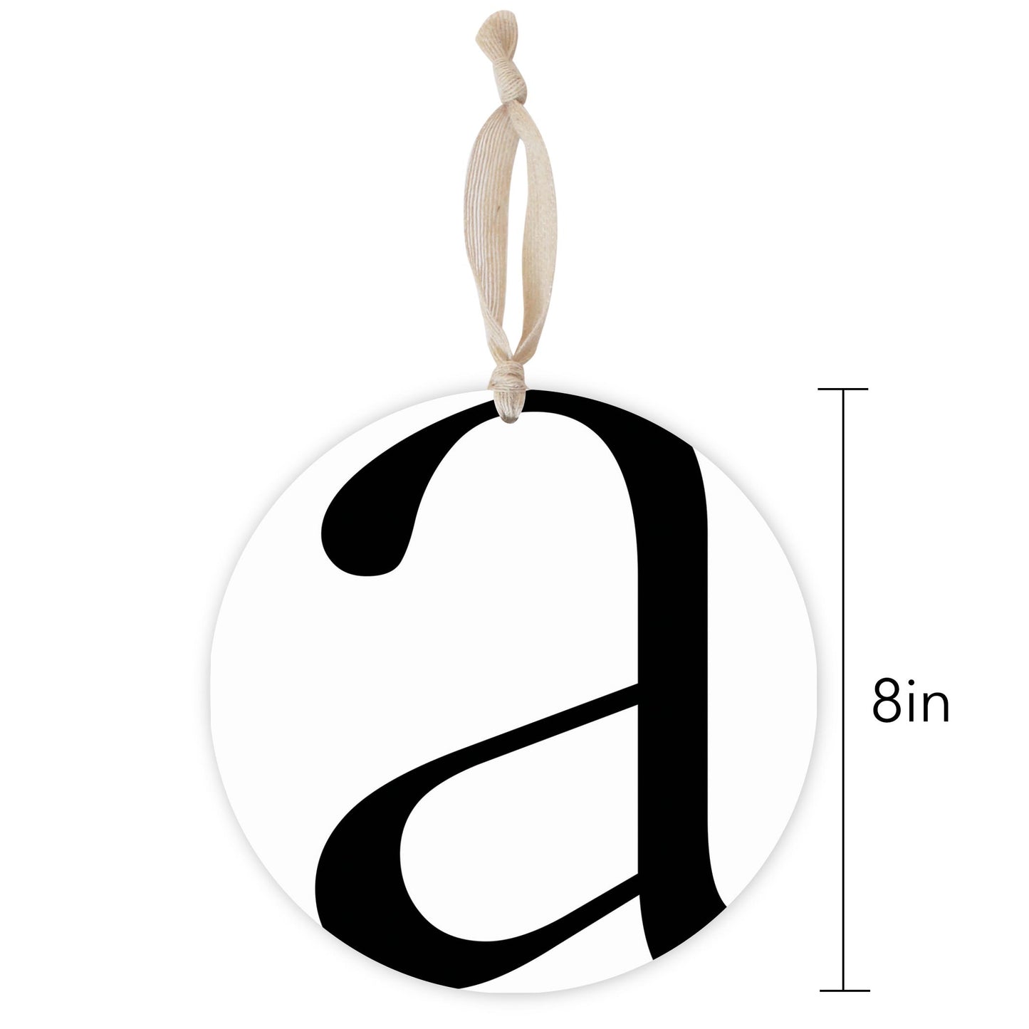 Minimalist Monogram A | Wood Ornament | Eaches | Min 1