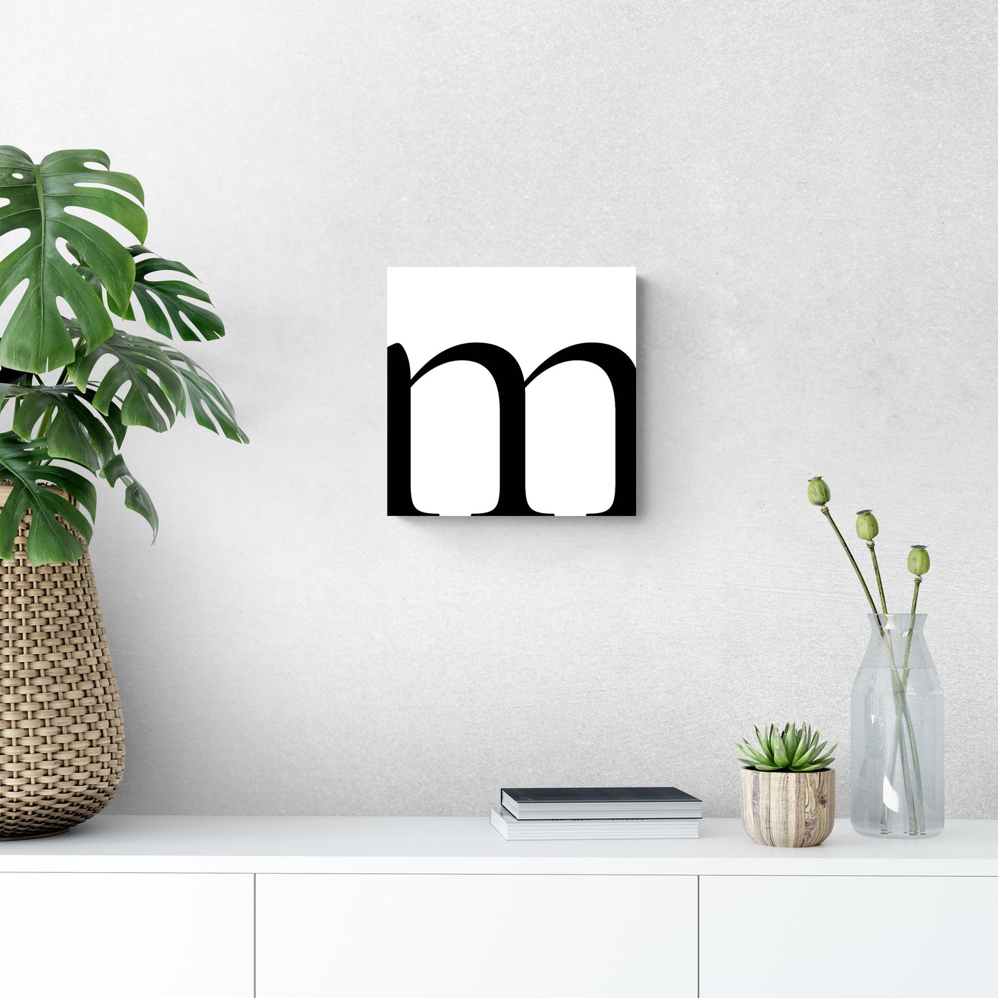 Minimal Monogram M | Wood Sign | Eaches | Min 2