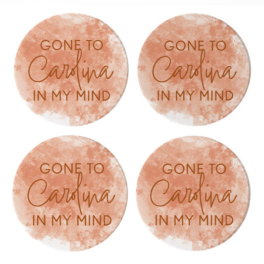 Gone To Carolina Water Color | Absorbent Coasters | Set of 4 | Min 2