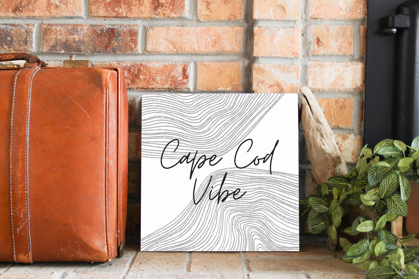 Minimalistic B&W Cape Cod Vibe | Wood Sign | Eaches | Min 2