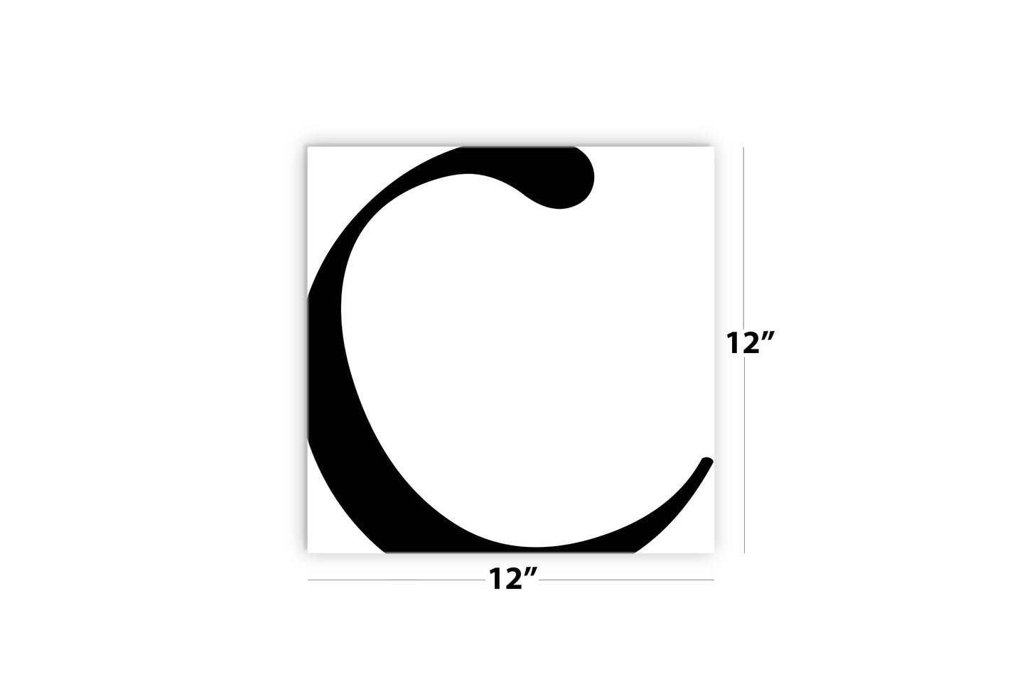 Minimal Monogram C | Wood Sign | Eaches | Min 2