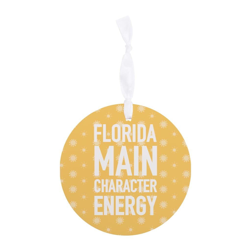 Florida Main Character Energy | Wood Ornament | Eaches | Min 6