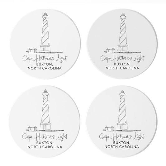 Cape Hatteras Light| Absorbent Coasters | Set of 4 | Min 2