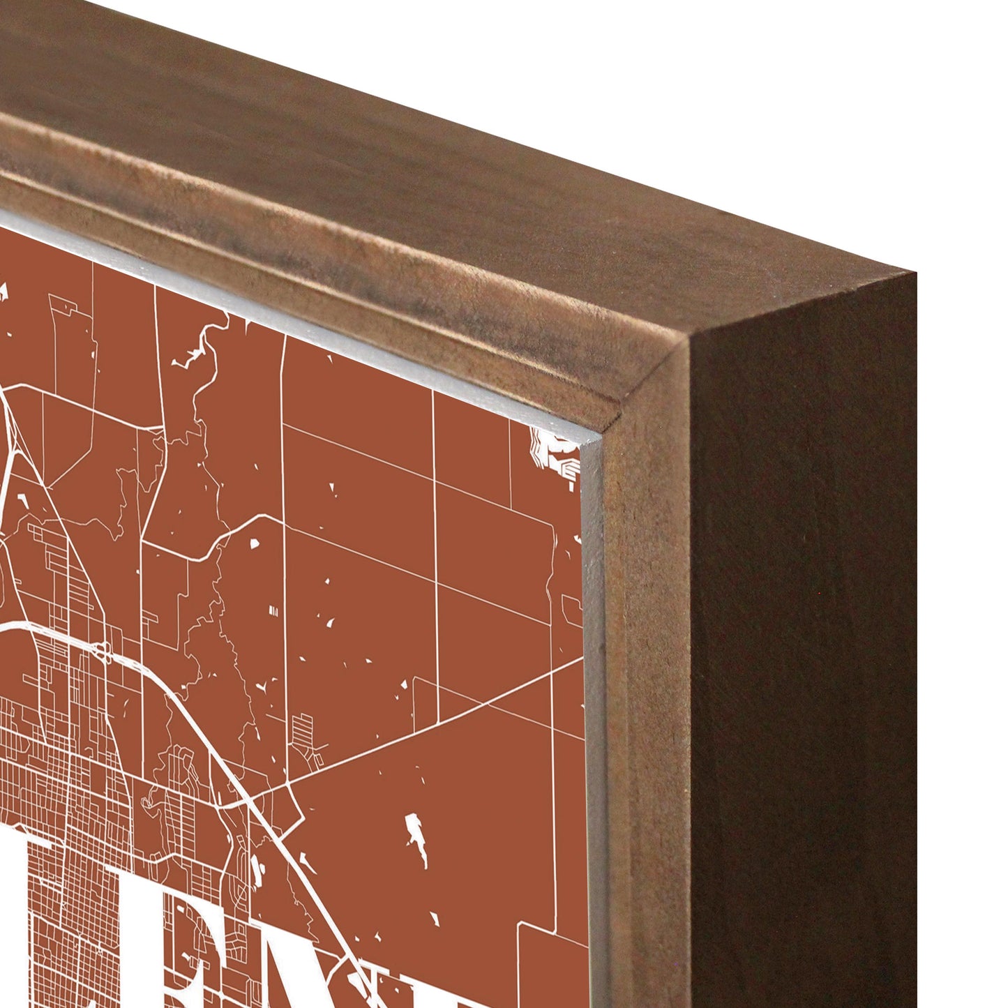 Modern Minimalist Texas Abilene Map | Wood Sign | Eaches | Min 1