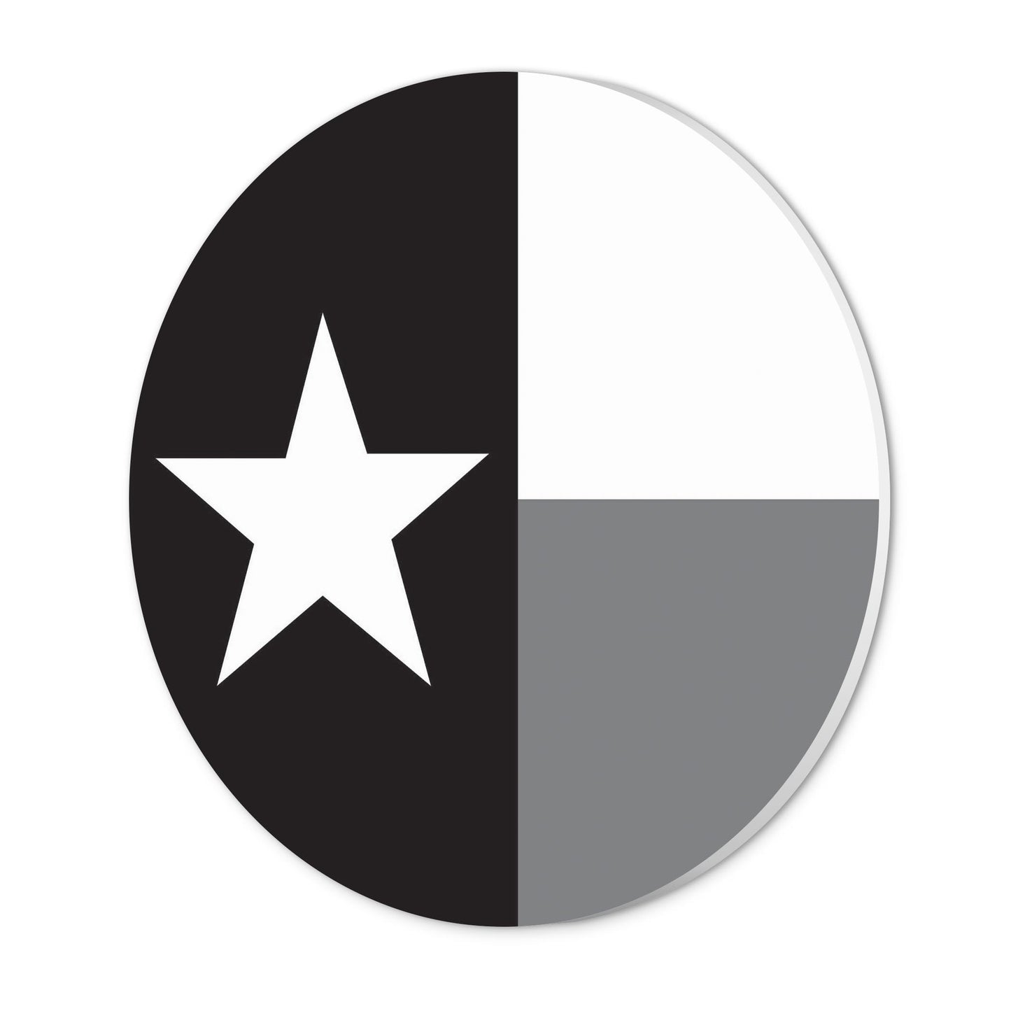 Minimalistic B&W Texas State Flag | Wood Sign | Eaches | Min 1