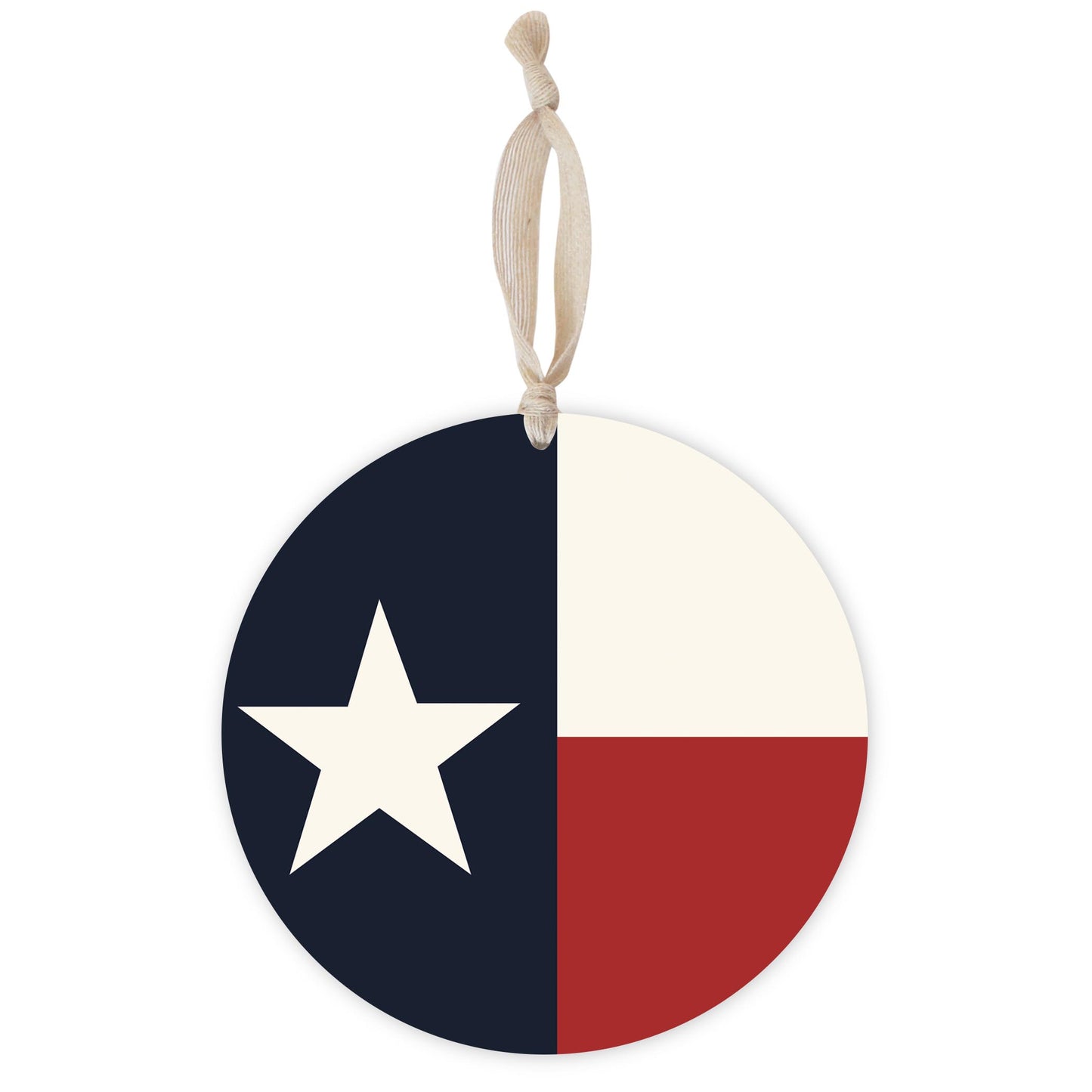 Modern Minimalist Texas Colors Flag | Wood Ornament | Eaches | Min 1