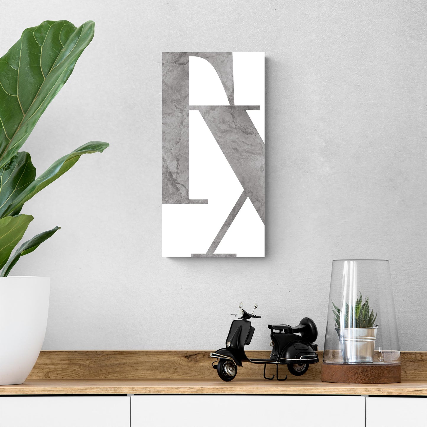 Modern White Texas Initials | Wood Sign | Eaches | Min 2