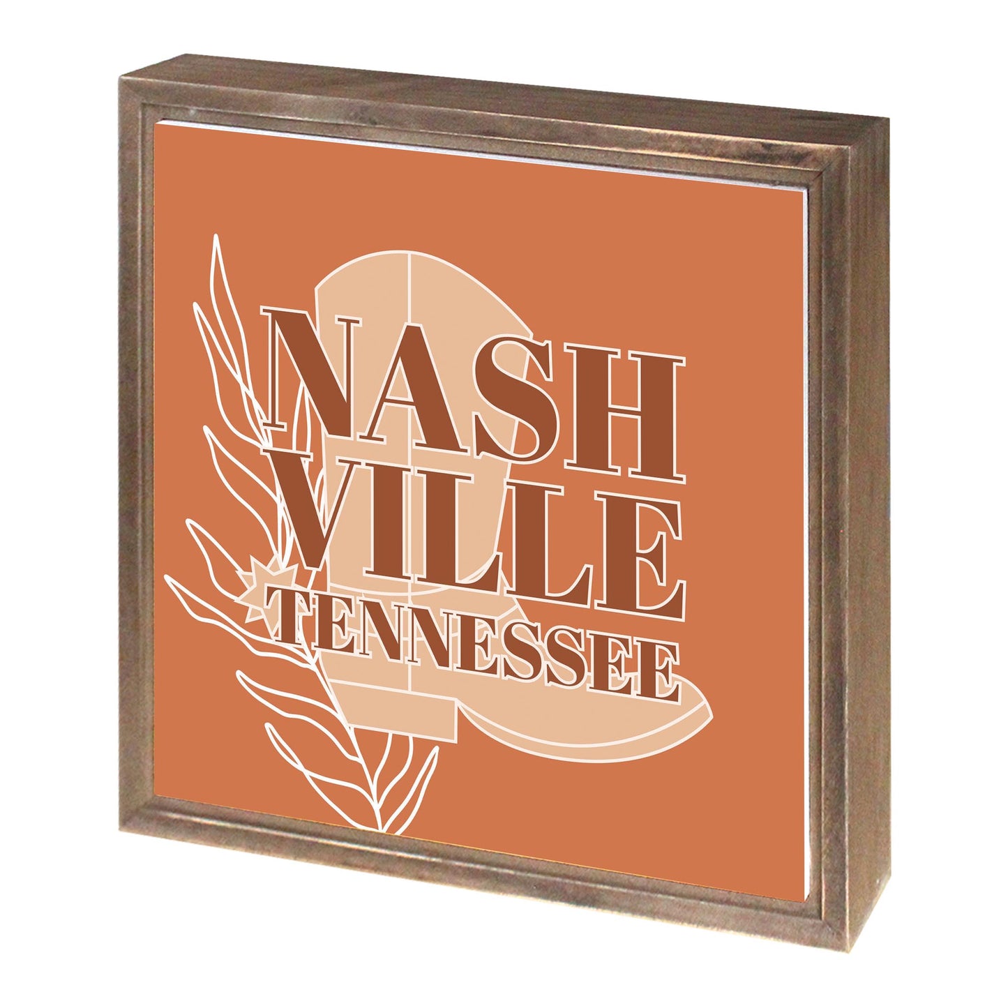 Modern Minimalist Tennessee Nashville Boot | Wood Sign | Eaches | Min 1