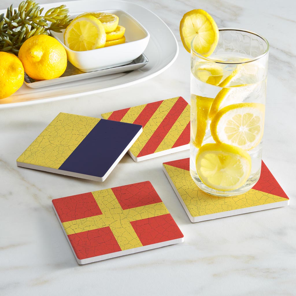 Nautical Flags | Absorbent Coasters | Set of 4 | Min 2