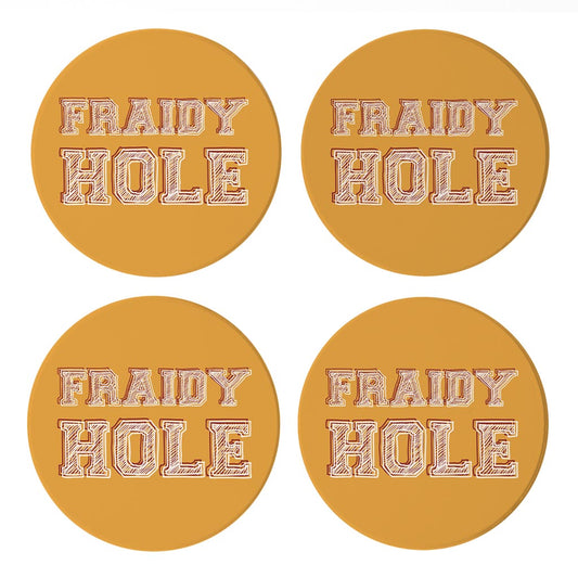 Modern Minimalist Oklahoma Fraidy Hole | Absorbent Coasters | Set of 4 | Min 2