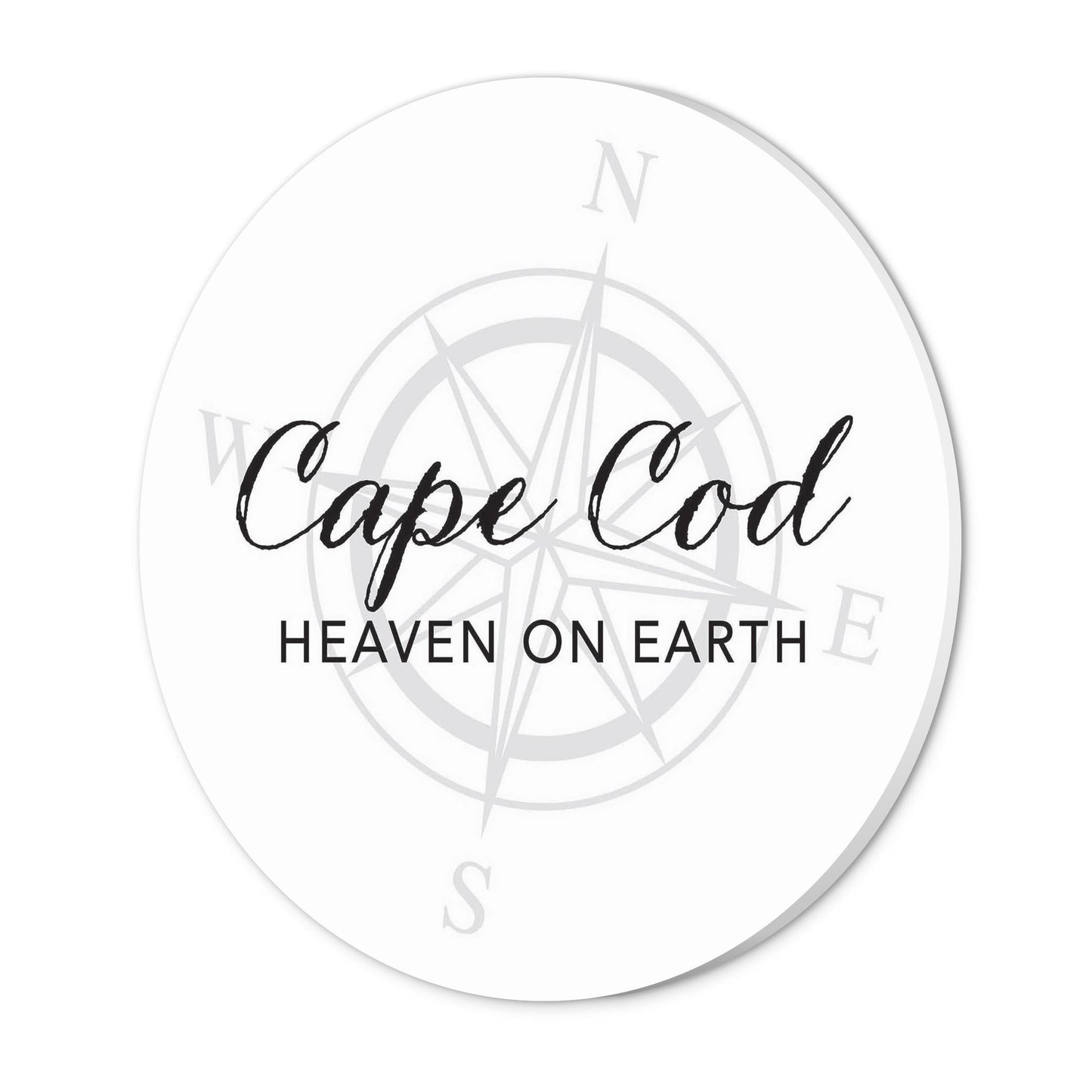 Minimalistic B&W Cape Cod Heaven On Earth | Wood Sign | Eaches | Min 1