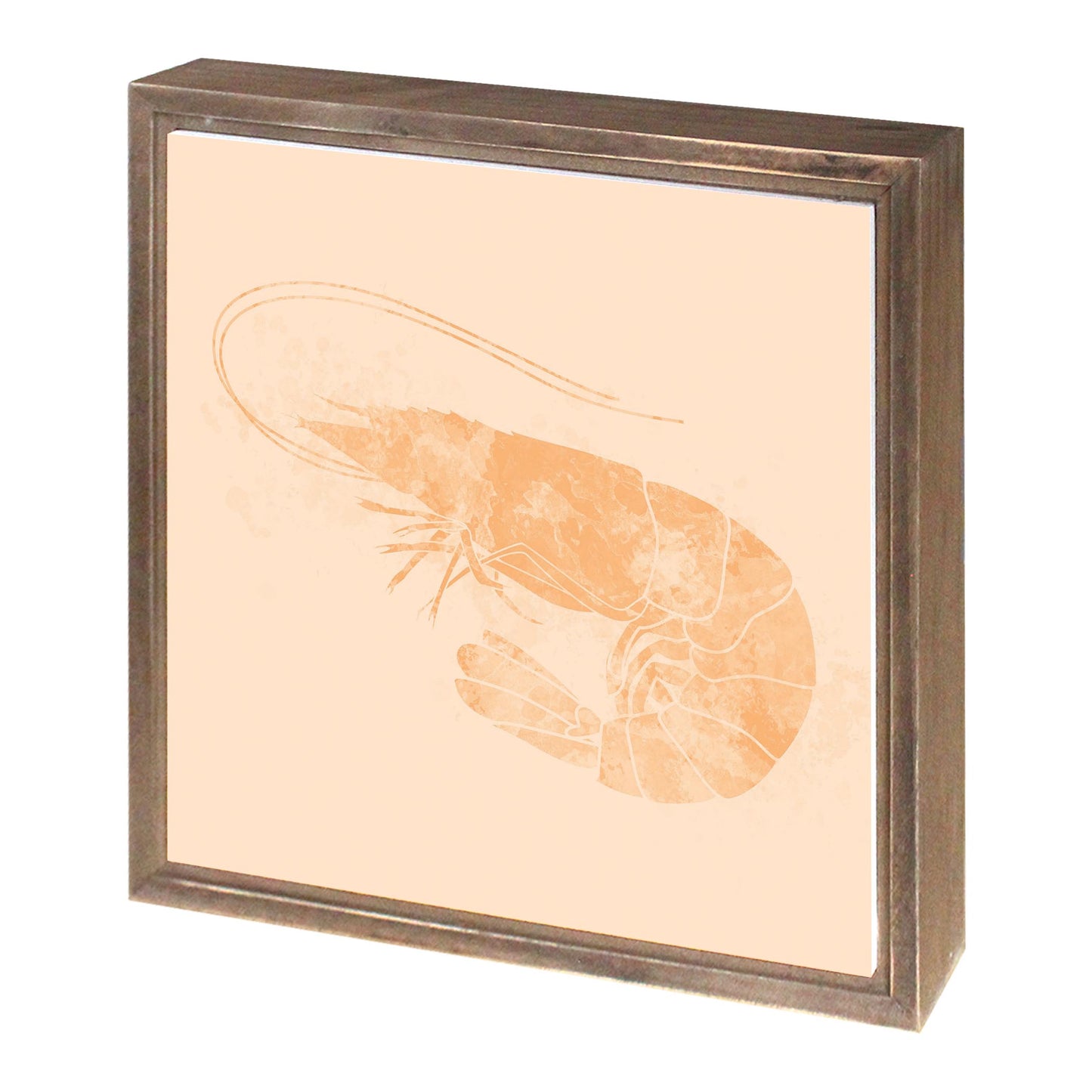 Louisiana Colorful Water Color Shrimp | Wood Sign | Eaches | Min 1