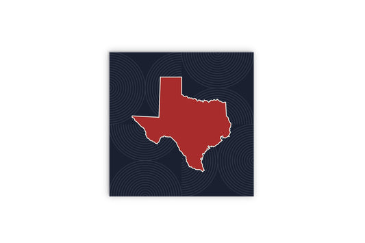 Modern Minimalist Texas Colors Shape | Wood Sign | Eaches | Min 2