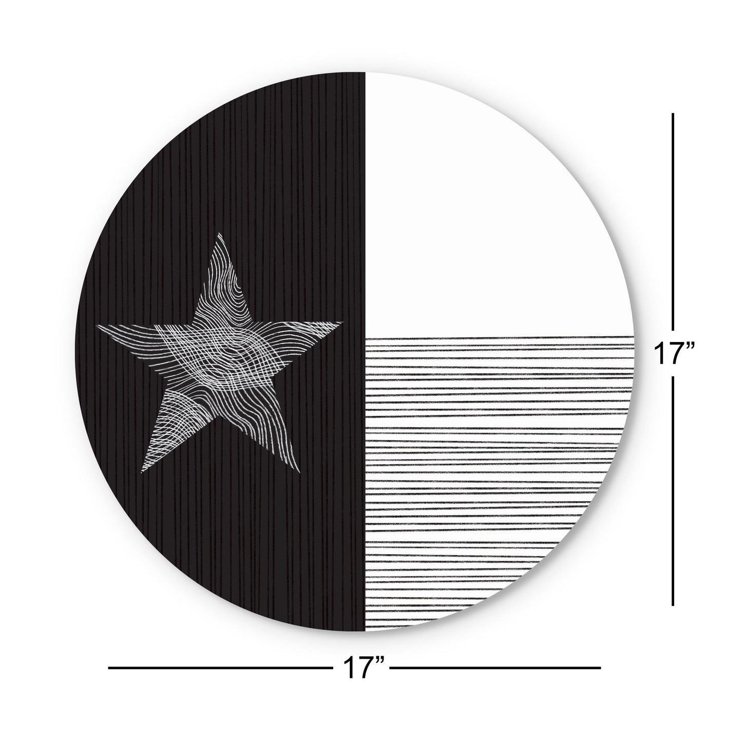 Modern Texas State Flag Abstract Lines | Wood Sign | Eaches | Min 1