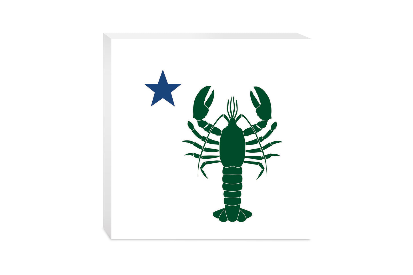 New England Star And Lobster | Wood Block | Eaches | Min 2