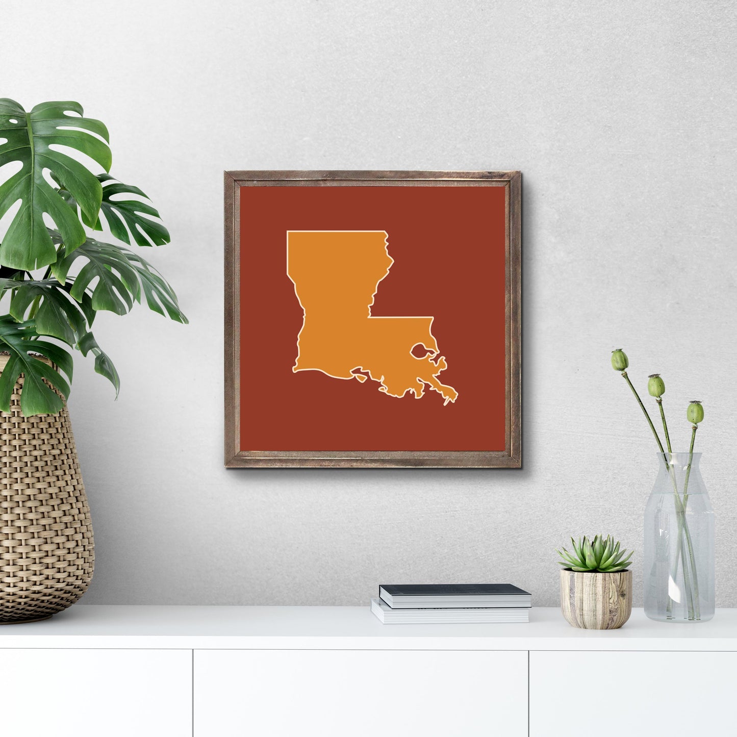 Louisiana Colorful State Shape | Wood Sign | Eaches | Min 1