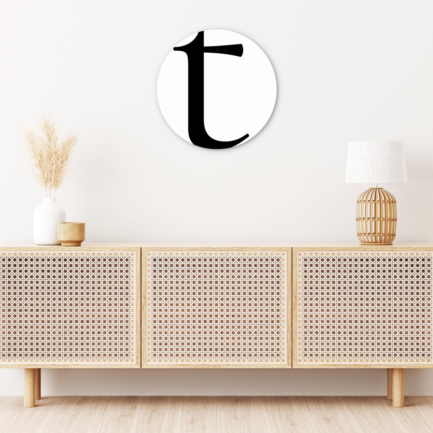 Minimalist Monogram T | Wood Sign | Eaches | Min 1