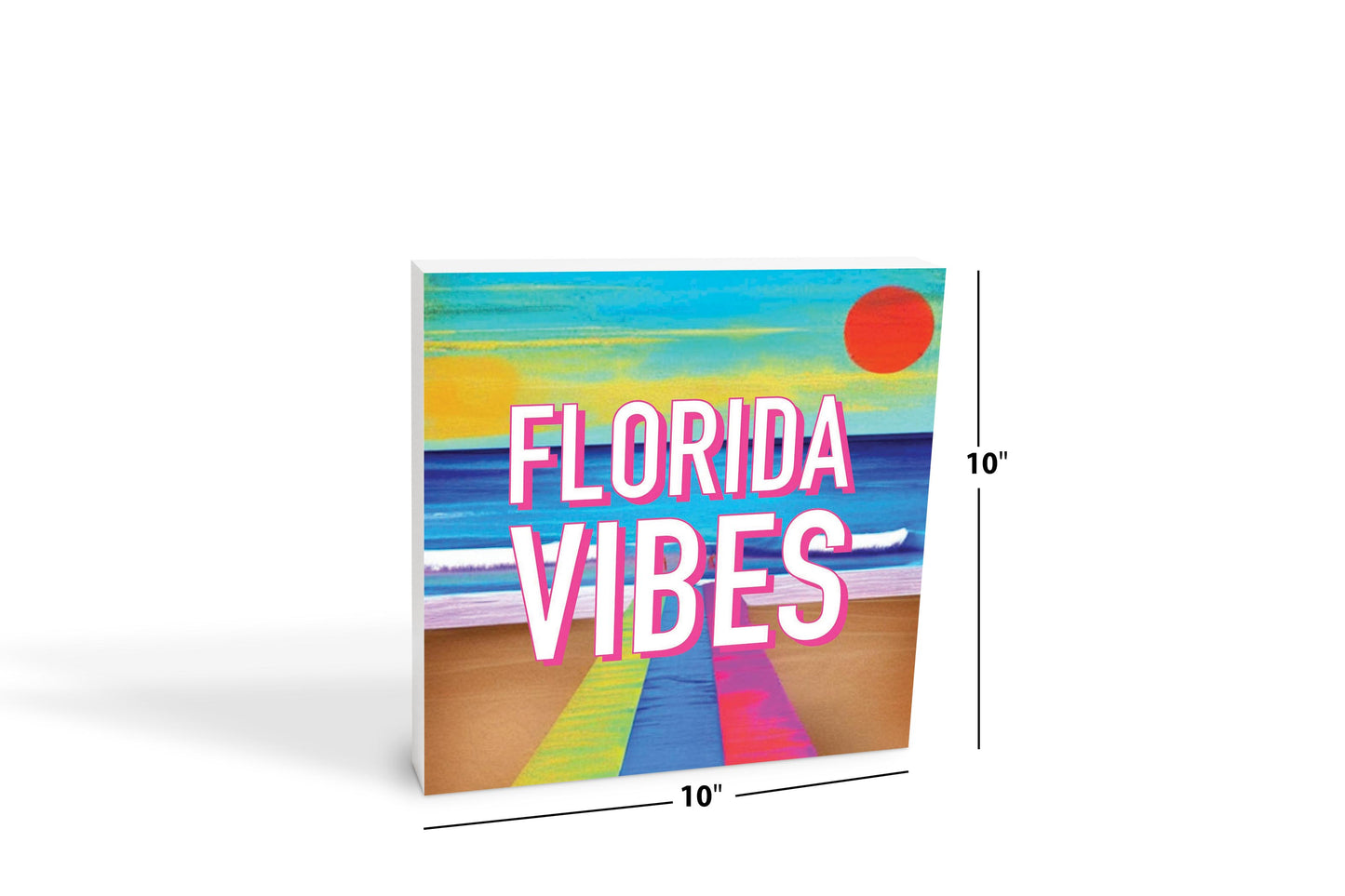 Florida Vibes | Wood Block | Eaches | Min 2