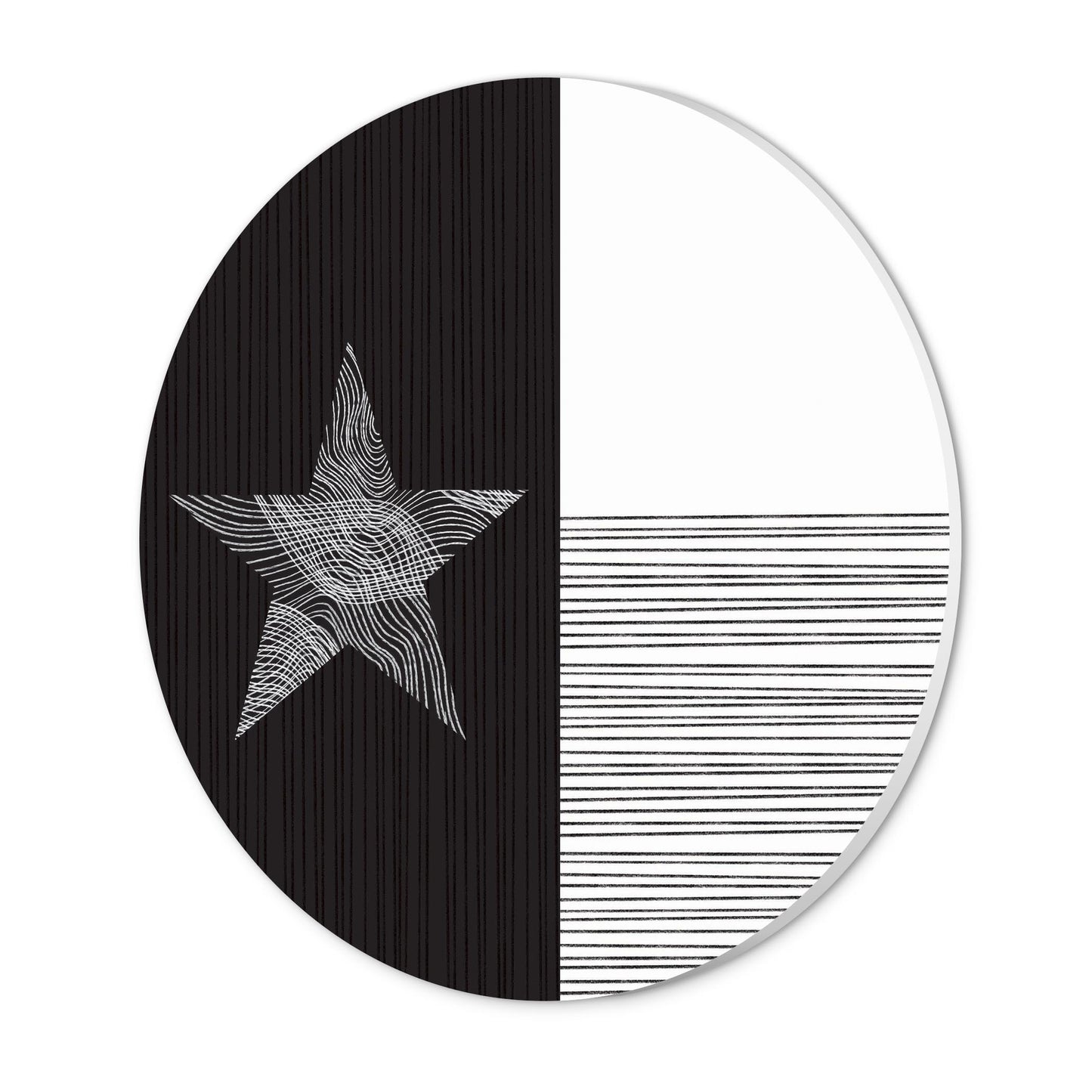 Modern Texas State Flag Abstract Lines | Wood Sign | Eaches | Min 1