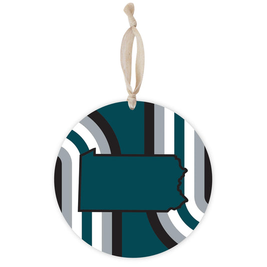 Modern Minimalist Pennsylvania Retro Shape | Wood Ornament | Eaches | Min 1