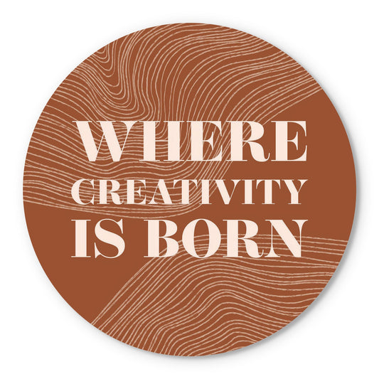 Modern Minimalist New York Creativity Is Born | Wood Sign | Eaches | Min 1