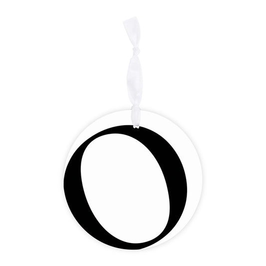 Minimalist Monogram O Circle| Wood Ornament | Eaches | Min 6