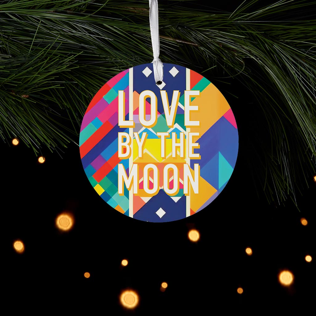 Love By The Moon | Wood Ornament | Eaches | Min 6