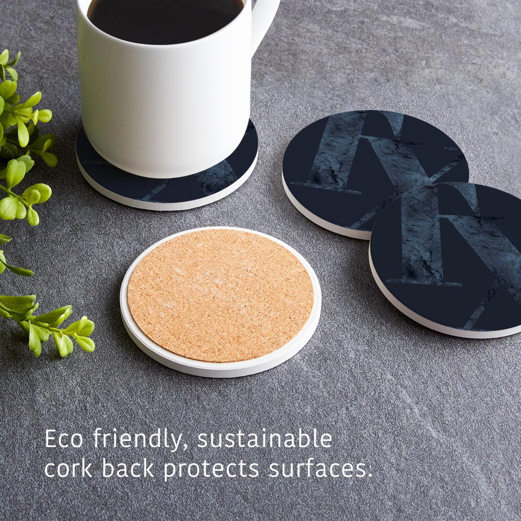 Modern Minimalist Texas Blue Tx | Absorbent Coasters | Set of 4 | Min 2