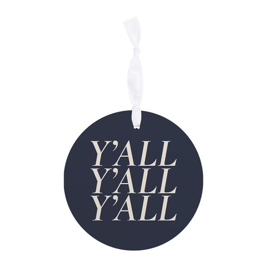 Modern Minimalist Texas Yall | Wood Ornament | Eaches | Min 6